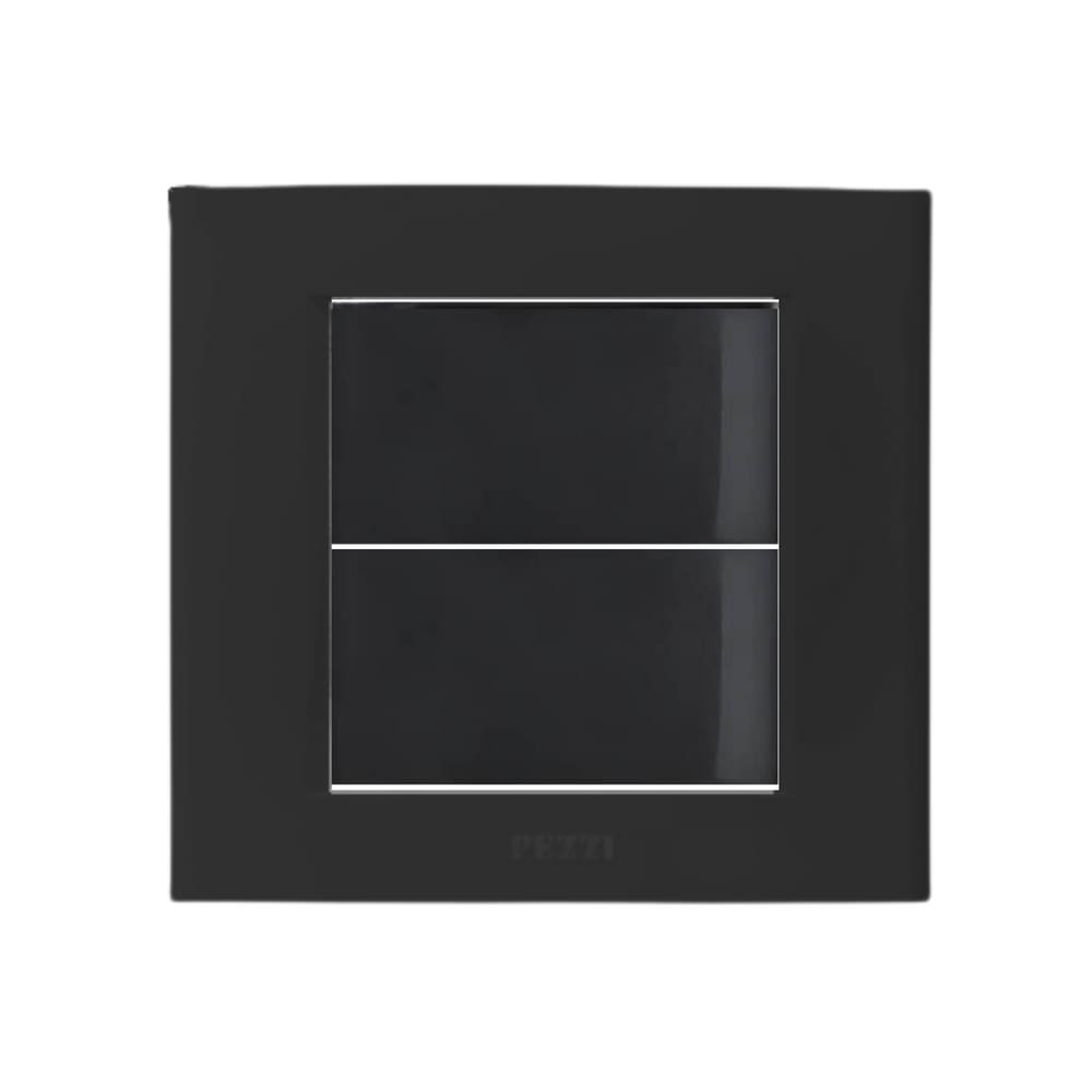 Conjunto Interruptor Simples Duplo 10A Embutir Moveis Preto Pezzi