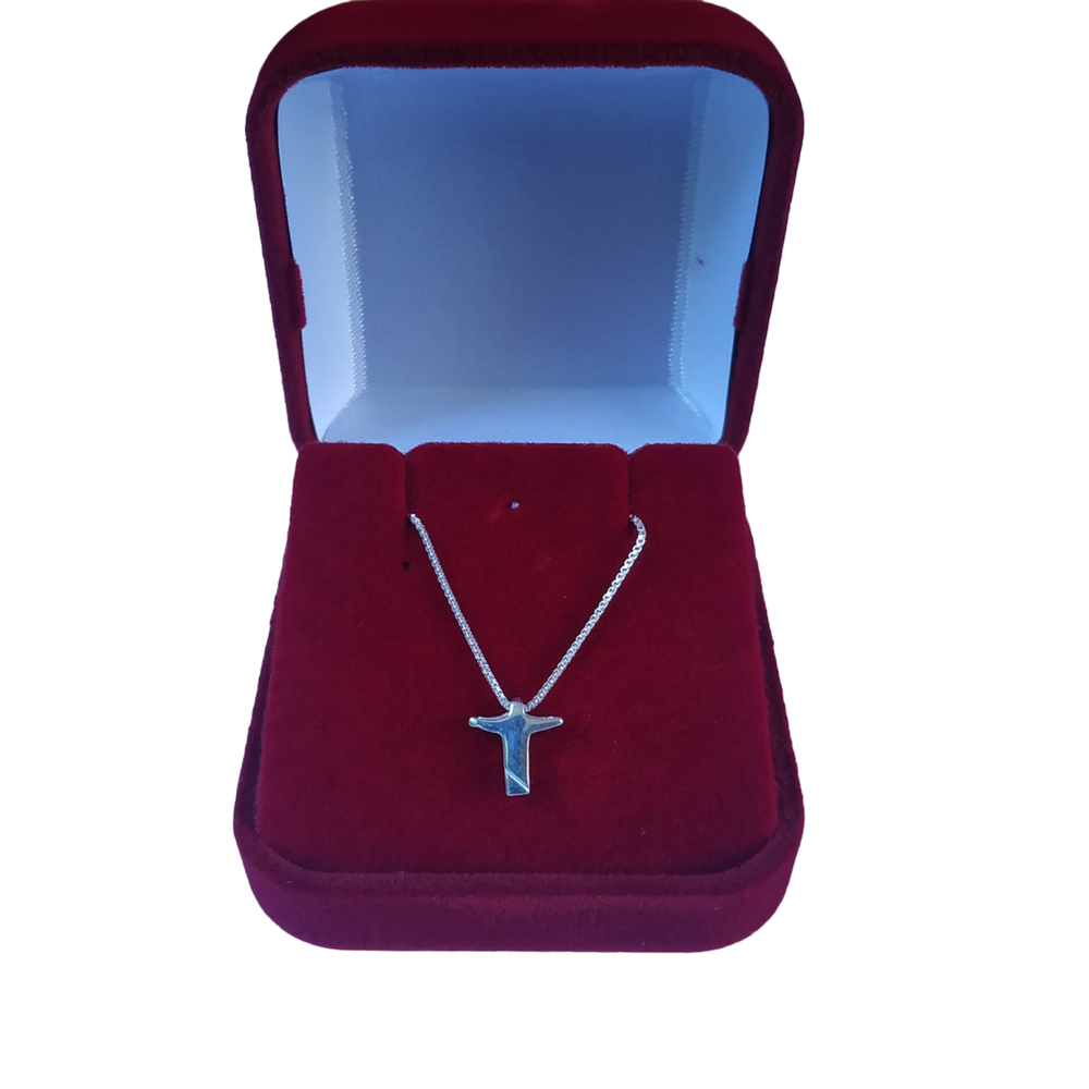 Corrente com Cristo Redentor Pequeno de Prata 925