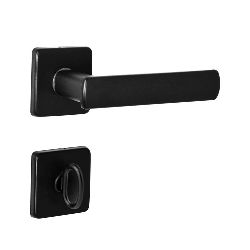 Fechadura Porta Arouca Dama 5080901/40 Banheiro WC Quadrada Preta
