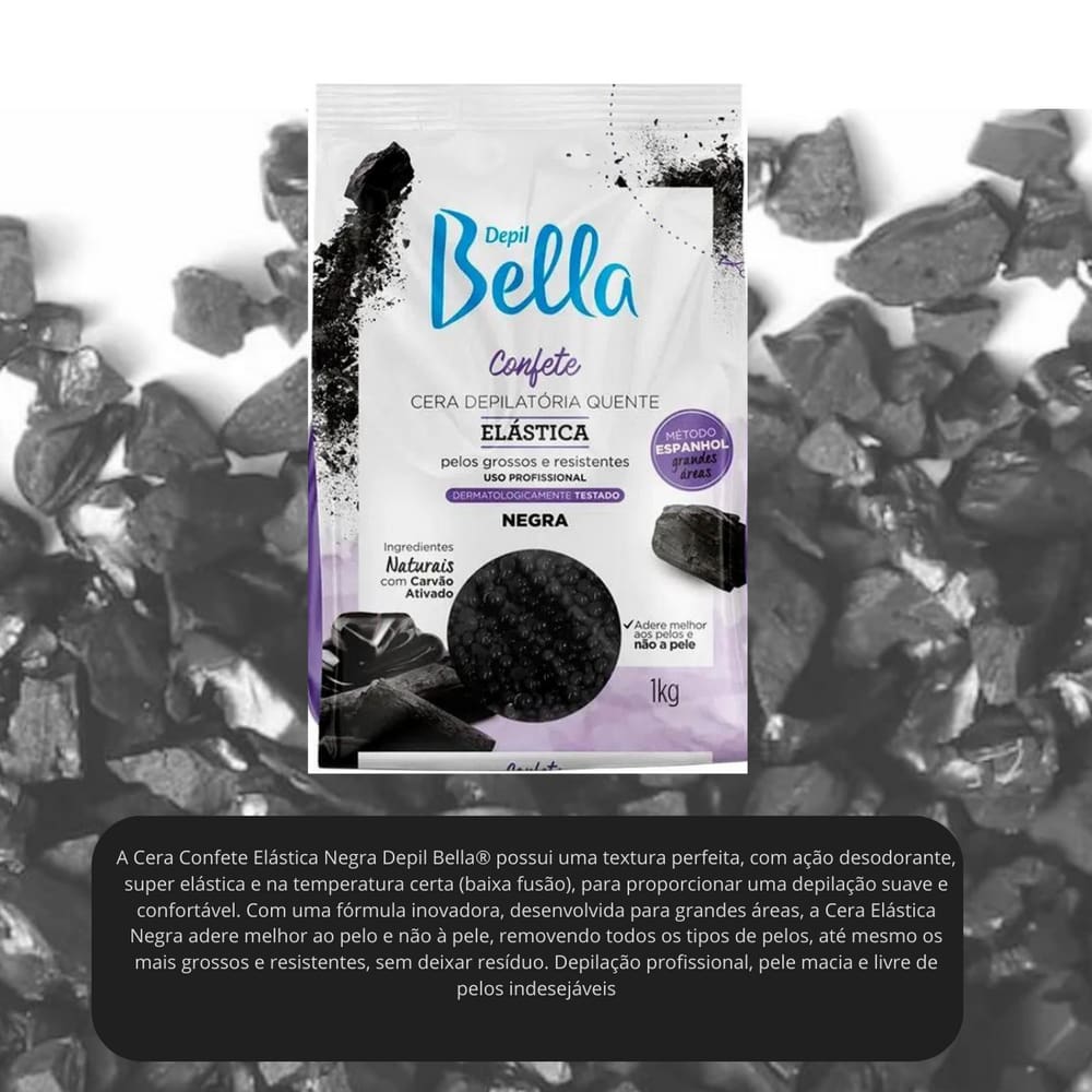 Depil Bella Confete 1Kg Negra