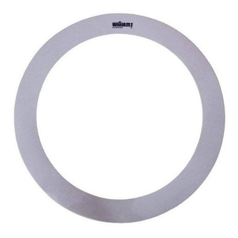 Anel Abafador de Pele de Bateria 13 Branco WZRW Williams