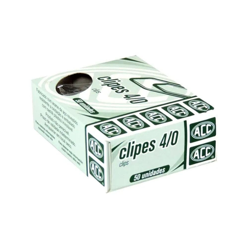 Clipes 4/0 Galvanizado Aço 50 Unidades - ACC