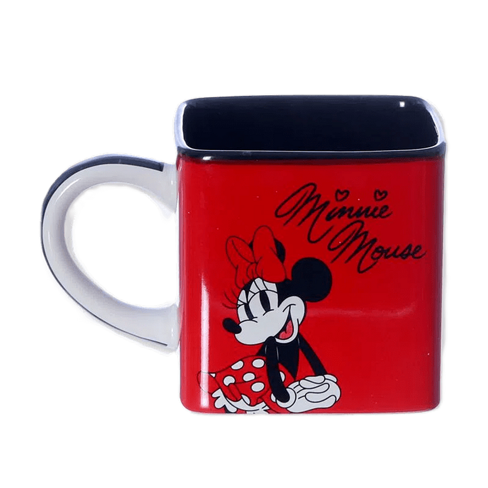 Caneca Cubo de Cerâmica Minnie Mouse: Disney