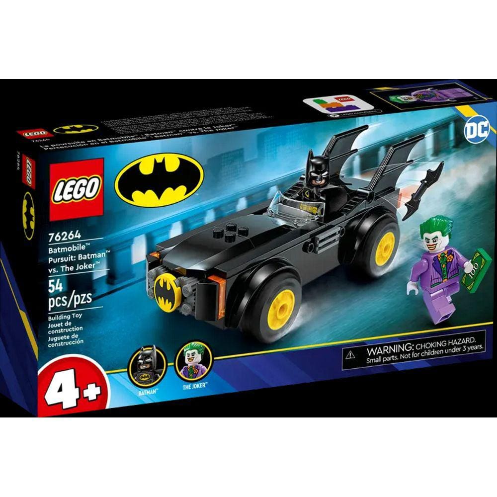 Blocos de Montar - DC - Perseguicao de Batmovel - Batman vs Coringa LEGO DO BRASIL