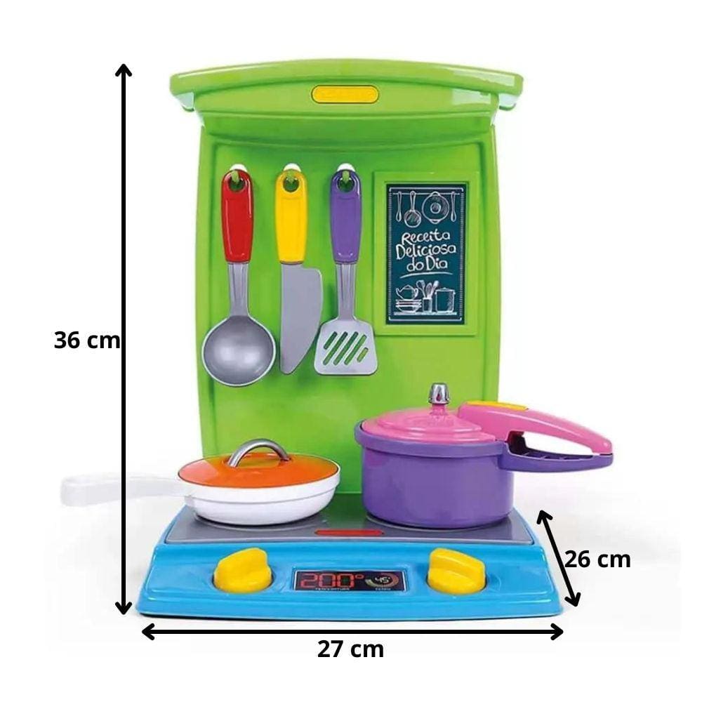 Fogãozinho De Brinquedo Cozinha Infantil - Panelinhas e Talheres Poliplac