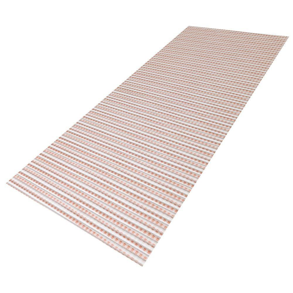 Tapete Passadeira Emborrachado PVC Antiderrapante 1m x 45cm Laranja