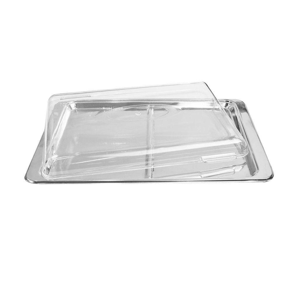 Porta Frios de Inox Com Divisória e Tampa 18,5x26cm
