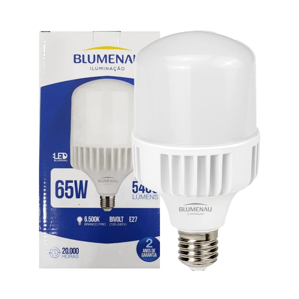 Lâmpada Ultra High Led 65W Blumenau 6500K E27 Bivolt