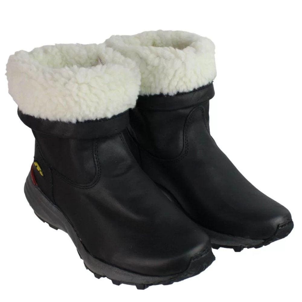 Bota Couro Bull Terrier Snow II Feminina - Preto