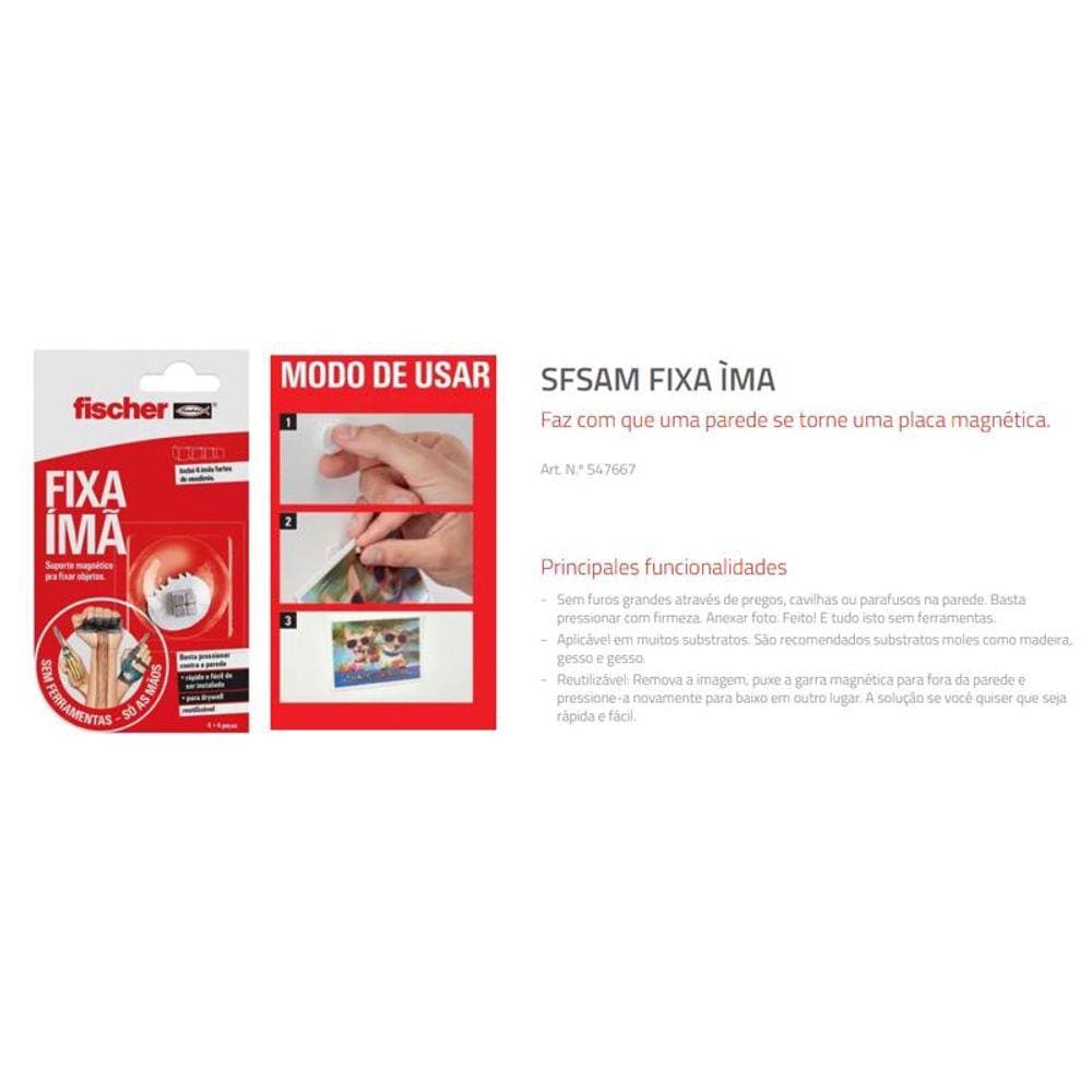 Sistema De Fixação Magnética Suporte Removível - Fixa Ímã