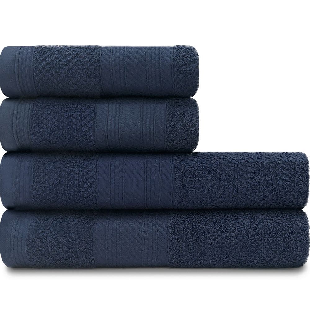 Jogo Toalhas 4 Peças - Banho + Rosto 100% Algodão Empire Karsten - Emcompre