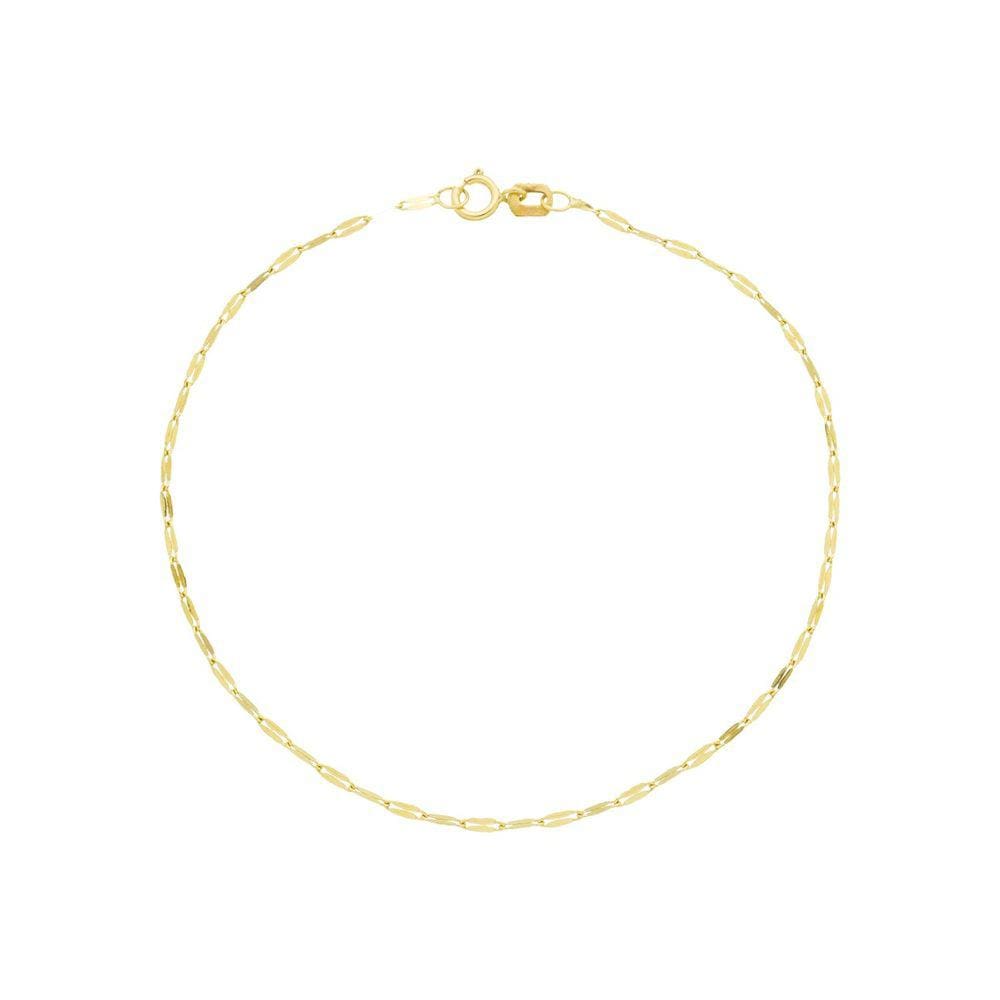 Pulseira Feminina Coffe 18cm De Ouro 18k