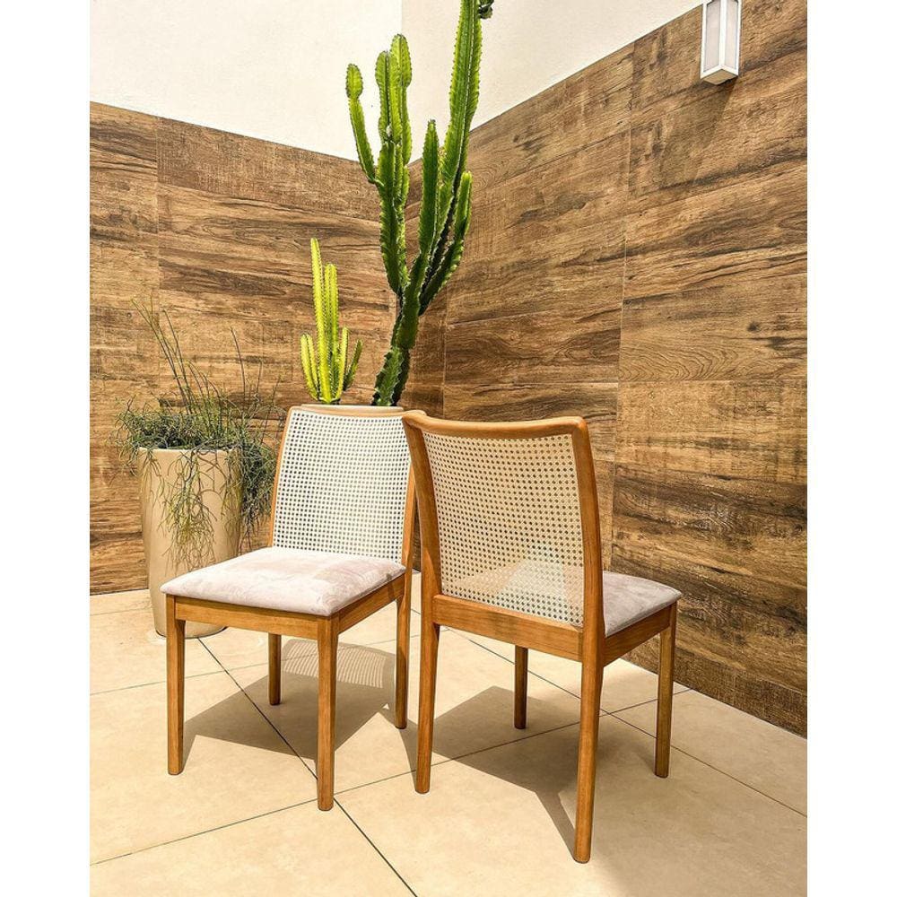 Cadeiras para Mesa de Jantar com Telinha - Phoenix - Requinte Salas