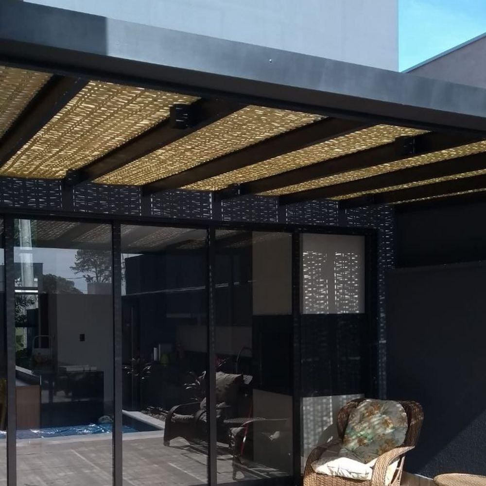 Esteira de Bambu Natural com Verniz 10 placas de 1,00x1,50mt