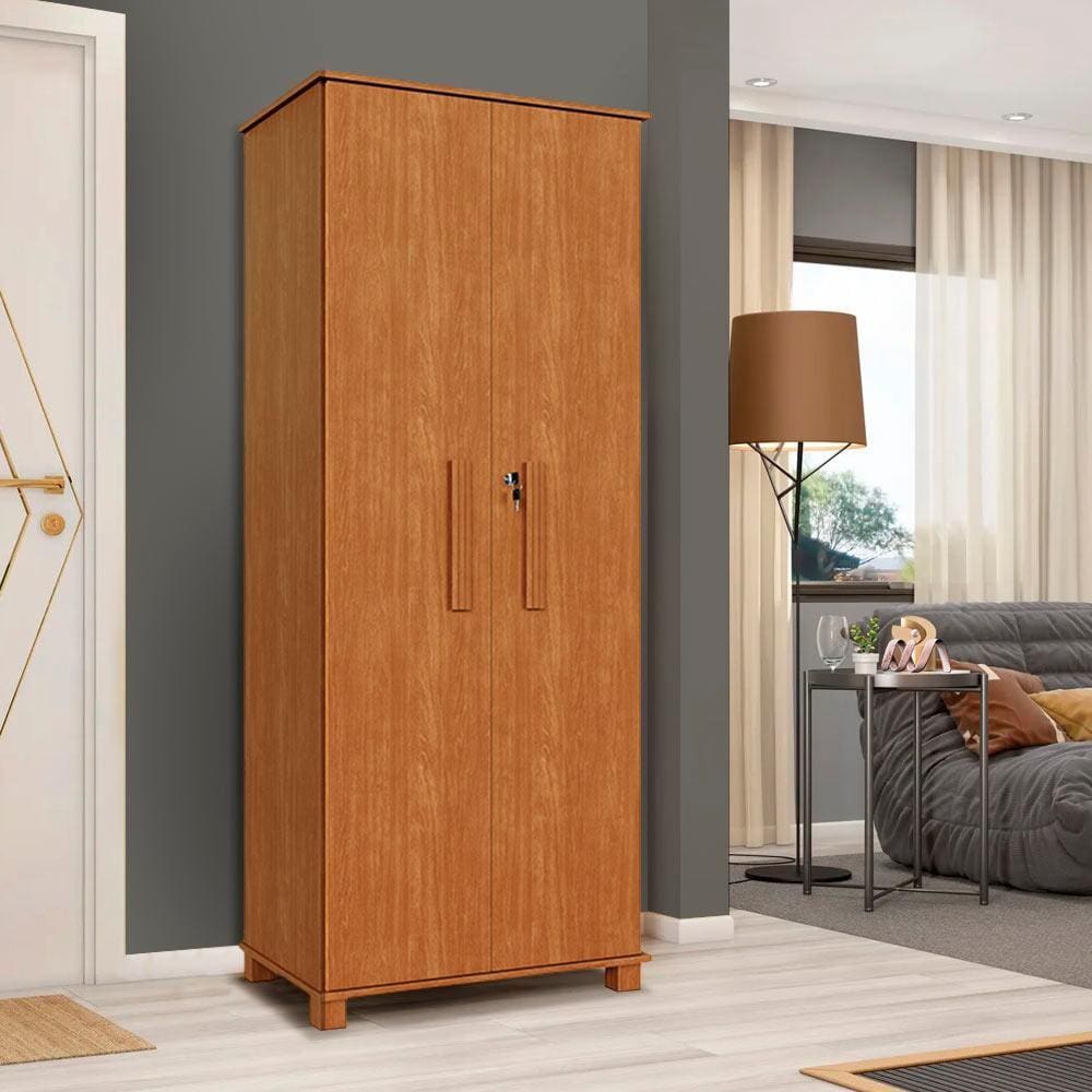 Armário Multiuso Com Chave E Fechadura 2 Portas Nature | Extra