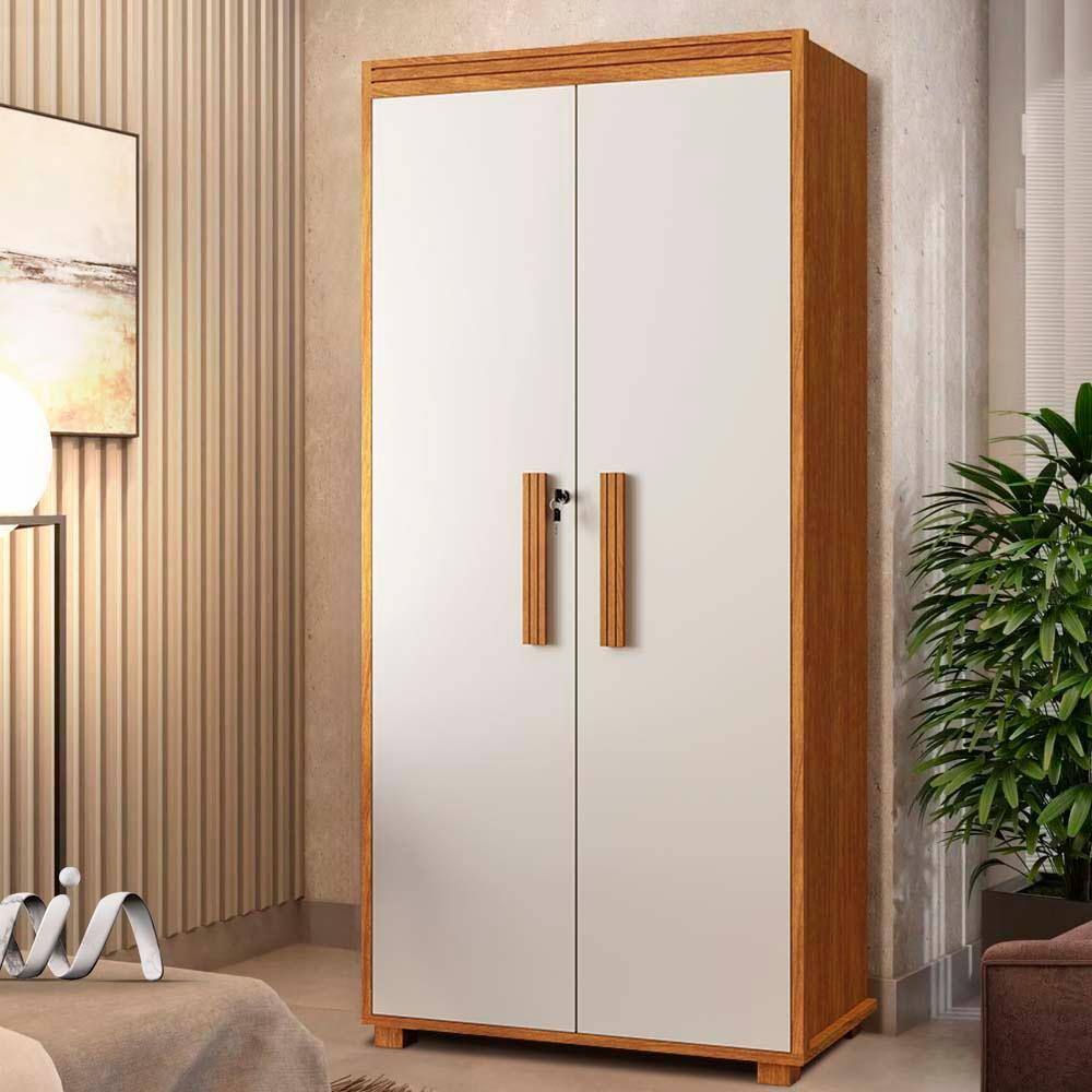 Armário Multiuso Com Chave E Fechadura 2 Portas Nature | Extra