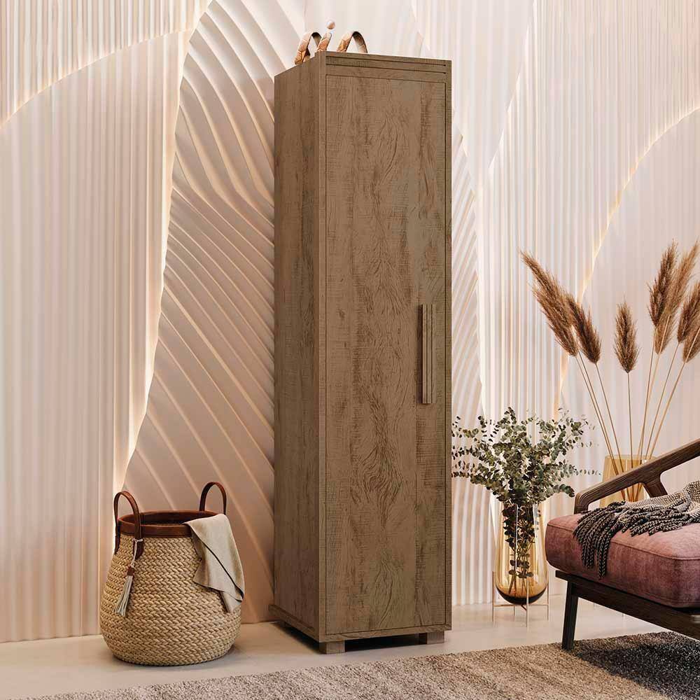 Armário Multiuso 1 Porta Castanho Malta Fênix | Extra