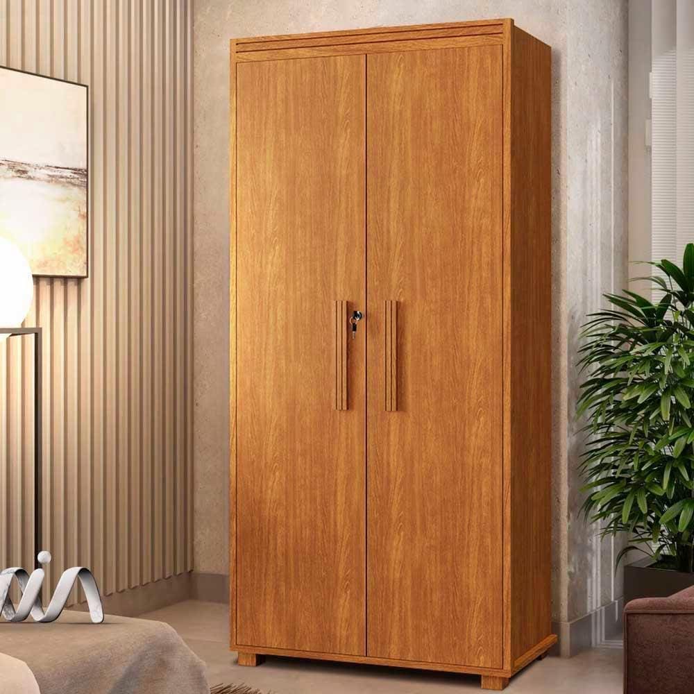 Armário Multiuso Com Chave E Fechadura 2 Portas Nature | Extra