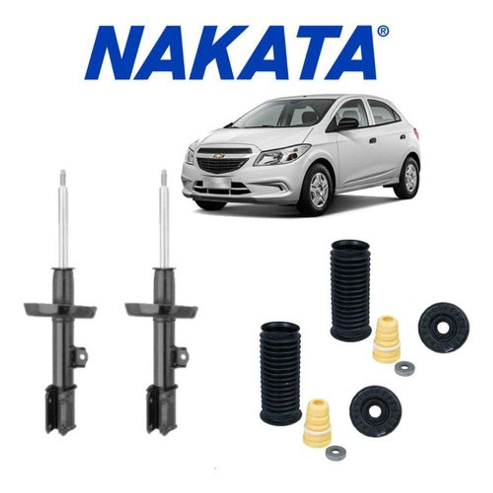 Par Amortecedor Dianteiro Nakata Onix 2012 A 2019 + Kit Bat.