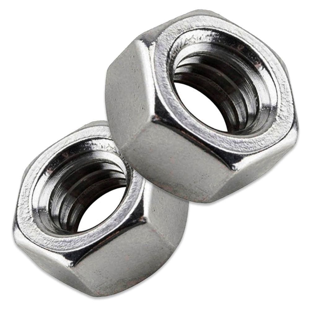 Porca Sextavada 3/8 Ansi B Unc Gr 2 Zinco Branco - 500Un