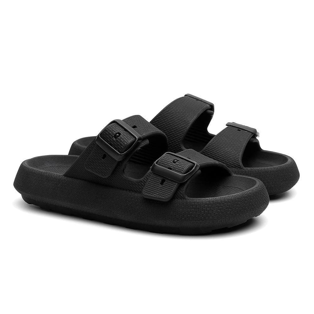 Chinelo Feminino Nuvem Papete Verão Fivela Tira Dia a Dia