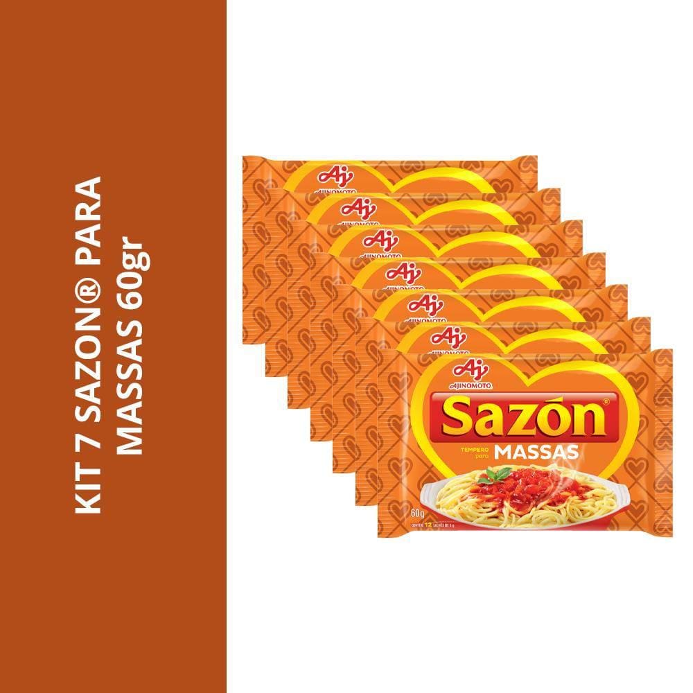 Kit 7 Sazon Para Massas 60Gr