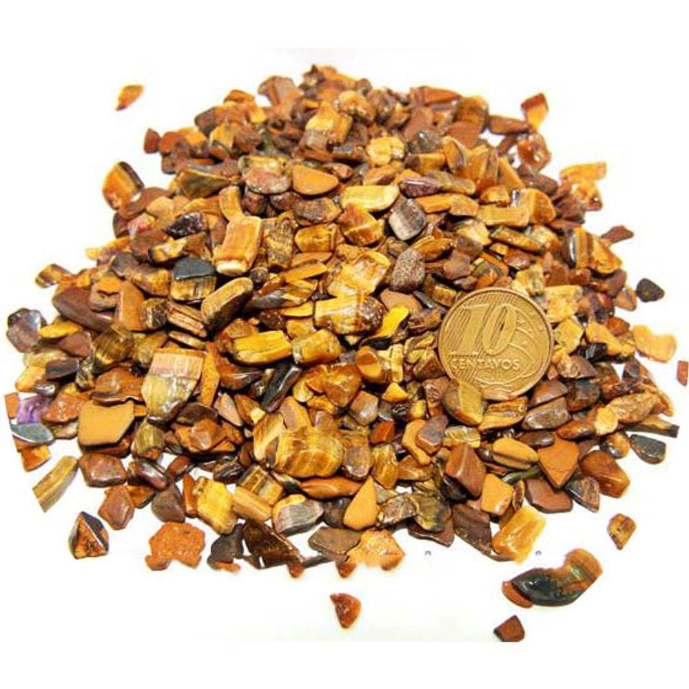 Olho de Tigre Pedra Rolado Pequeno Pct 200 Gr