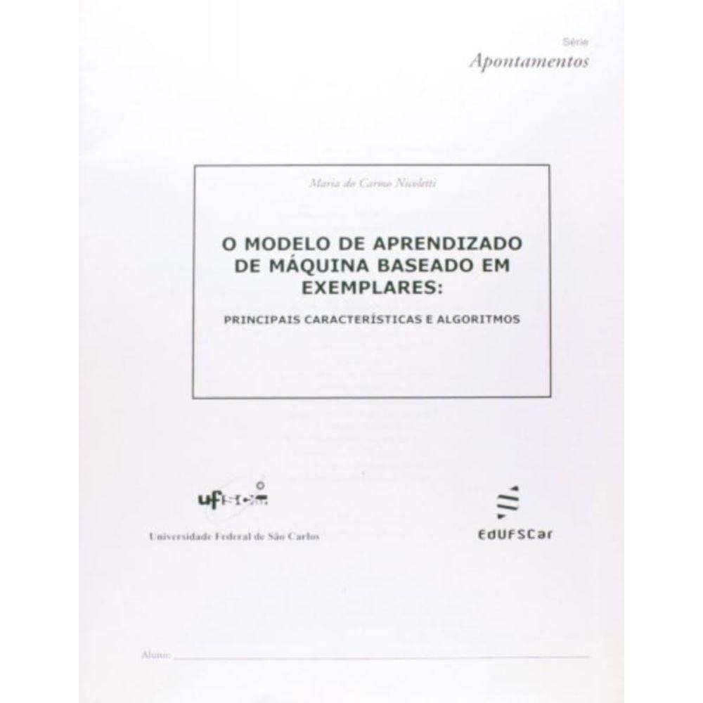 Modelo De Aprendizagem De Maquina Baseado Em Exemp