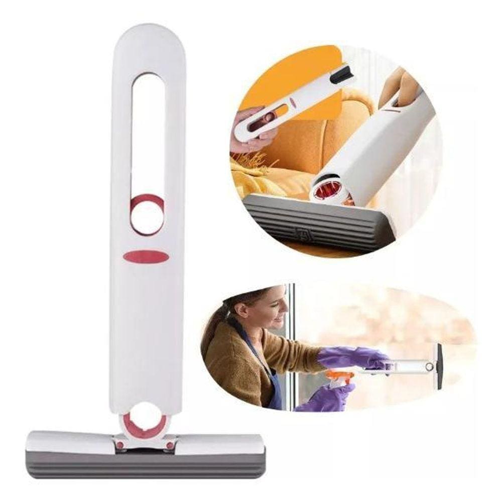 Mini Rodo Mop Impeza Cozinha Rodinho Pia Vidro Dobravel