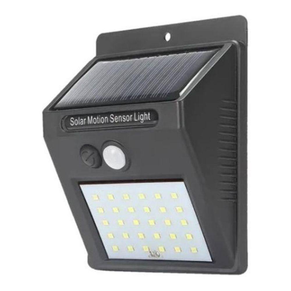 Luminária Solar com Sensor de Presença Automático 30 LED