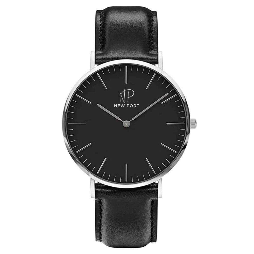 Relógio Masculino Pulseira De Couro Sintético Luxo Elegante Minimalista Analógico 40mm