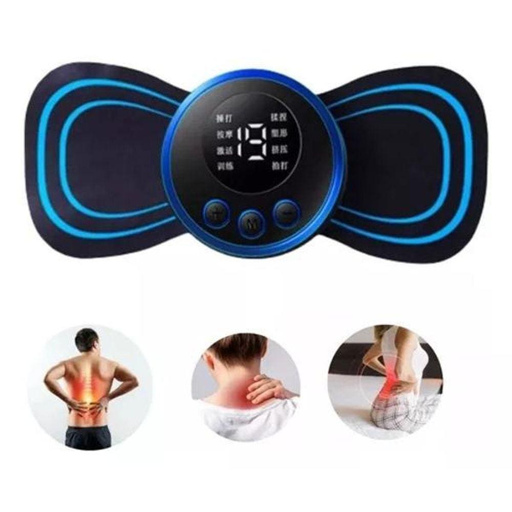 Massageador EMS Recarregável - Relaxamento Profundo em Casa
