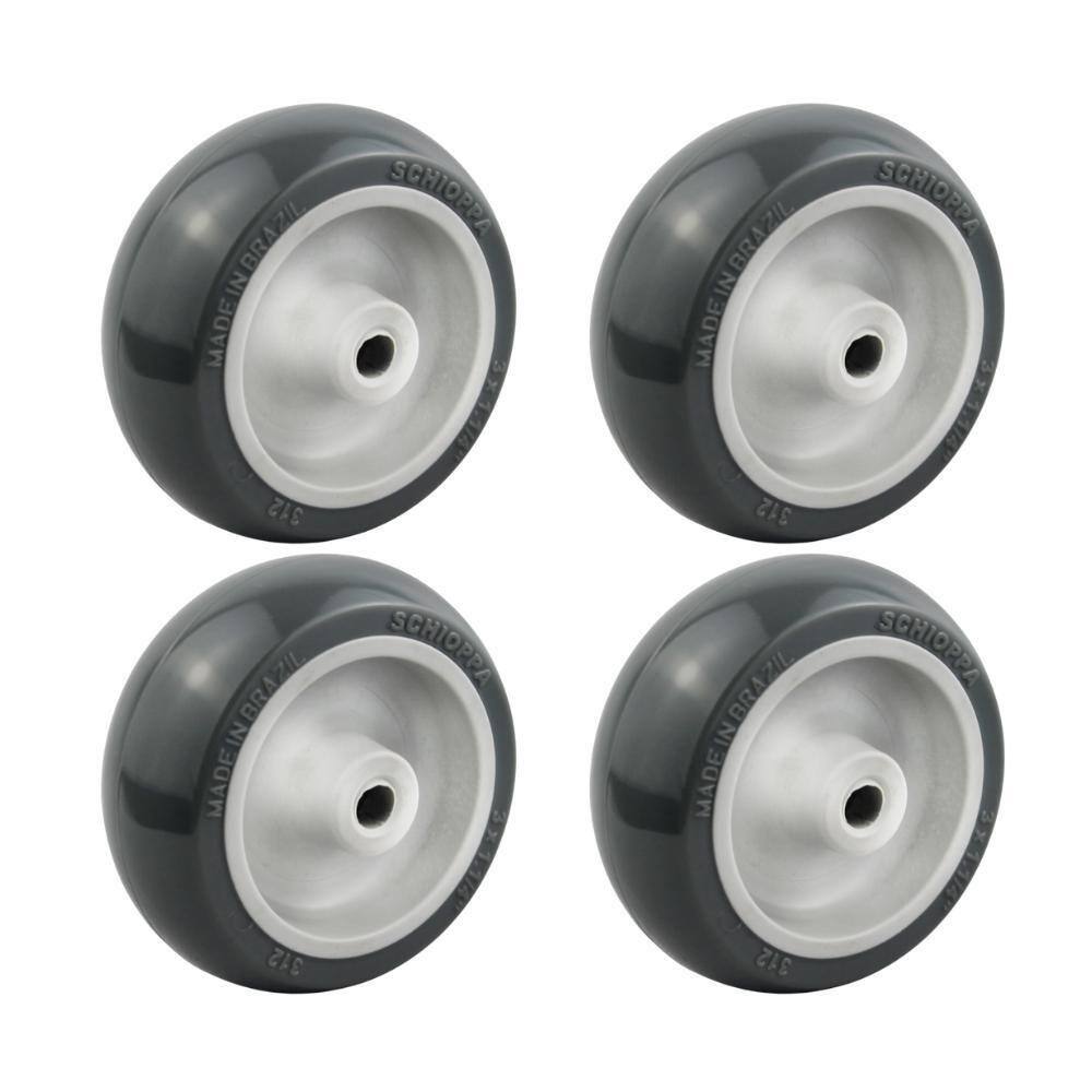 Kit Rodas 3 Pol. R 312 BP 60kg para Carrinhos 4 Unidades