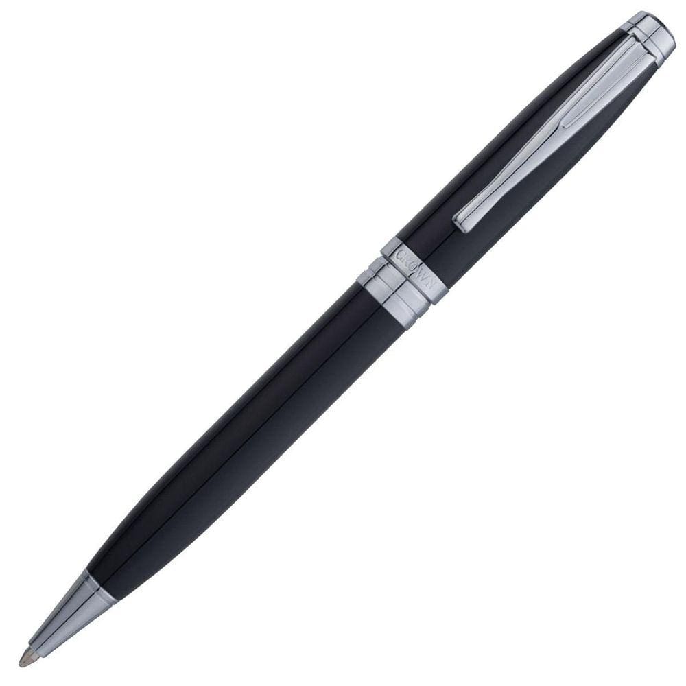 Caneta Parker Crown Preta Fosca Média 132mm 24g