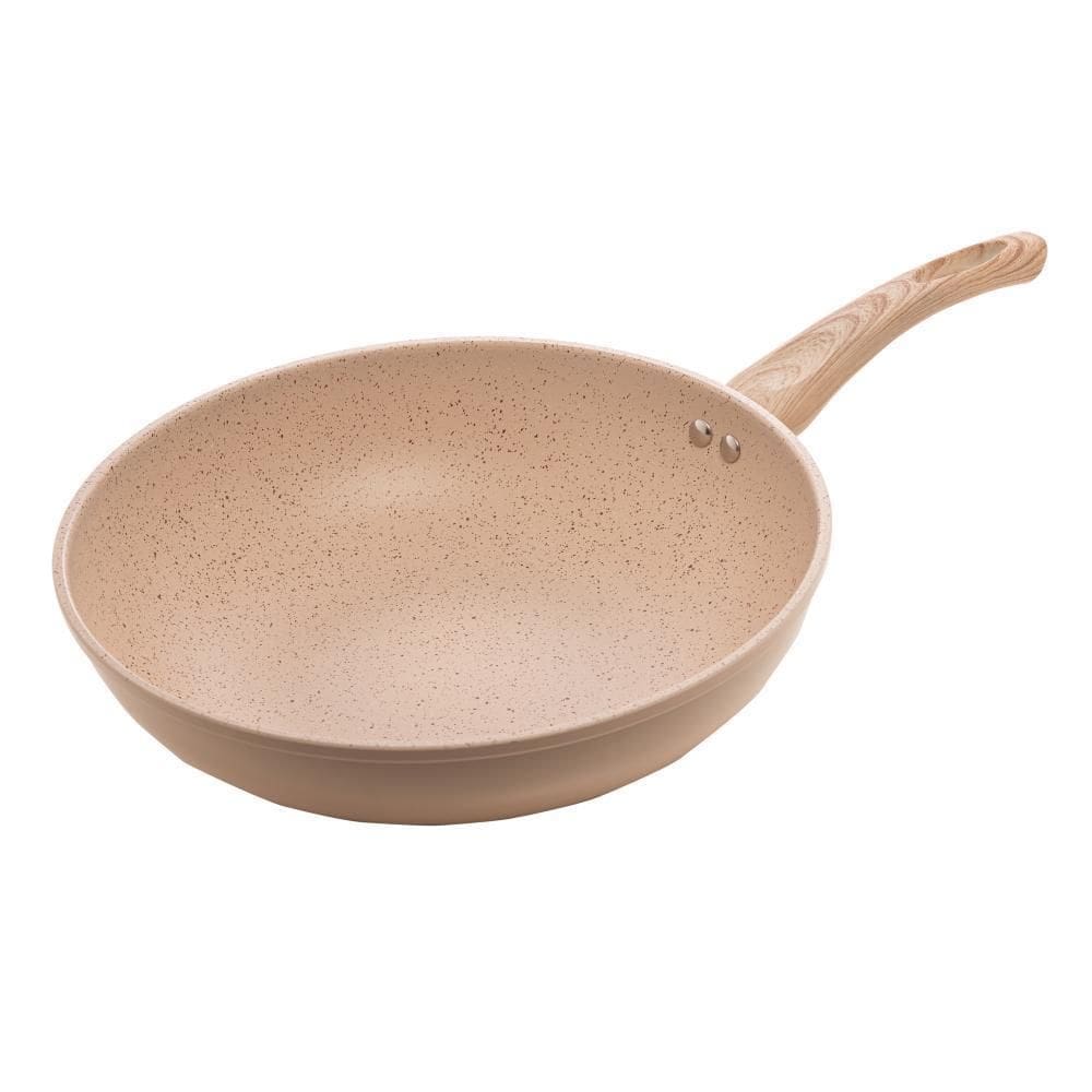 Frigideira Wok Lyor Alumínio Cerâmica Granilite Bege 28cm