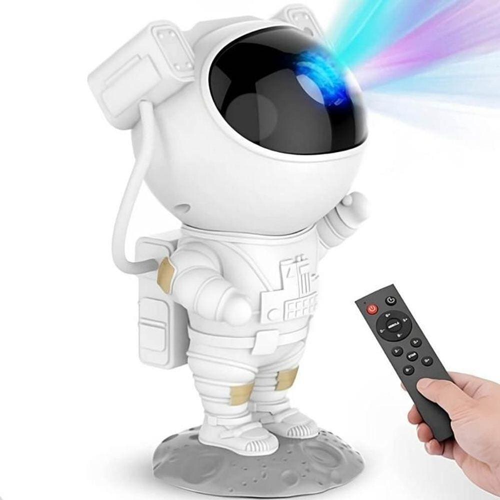Projetor Astronauta LED 8 Cores 360° 110v/220v
