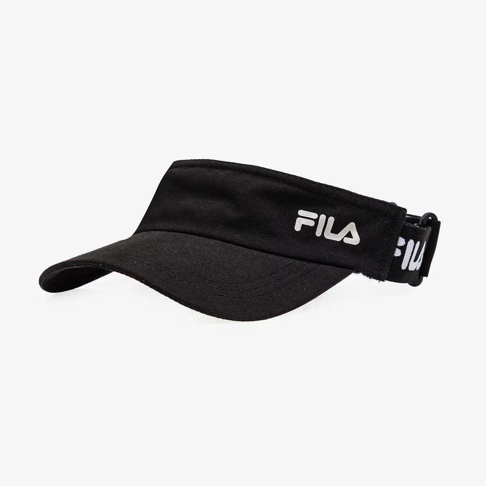 Viseira Fila Comfort Unisex Preto - Proteção Solar e Estilo