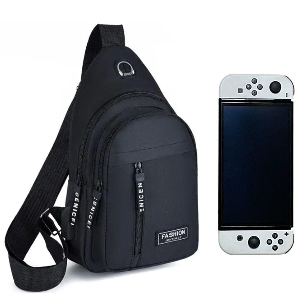 Bolsa Sling Para Nintendo Switch Padrão Lite Oled Carregador
