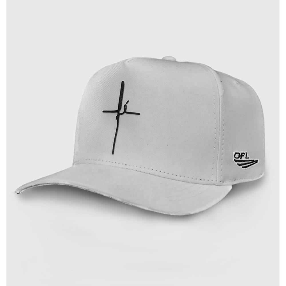 Boné Snapback OFL FÉ Branco