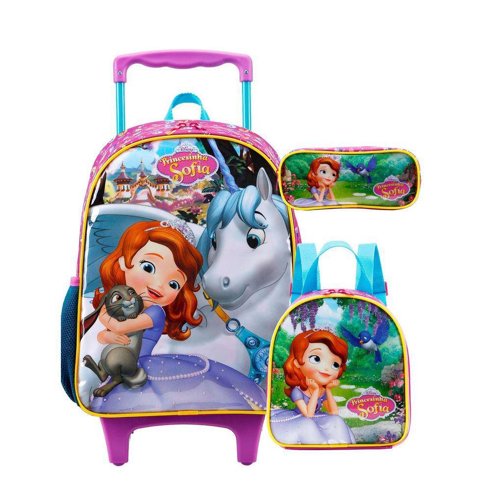 Estojo Escolar Sofia - Poliéster - Térmico - 22x20x8cm