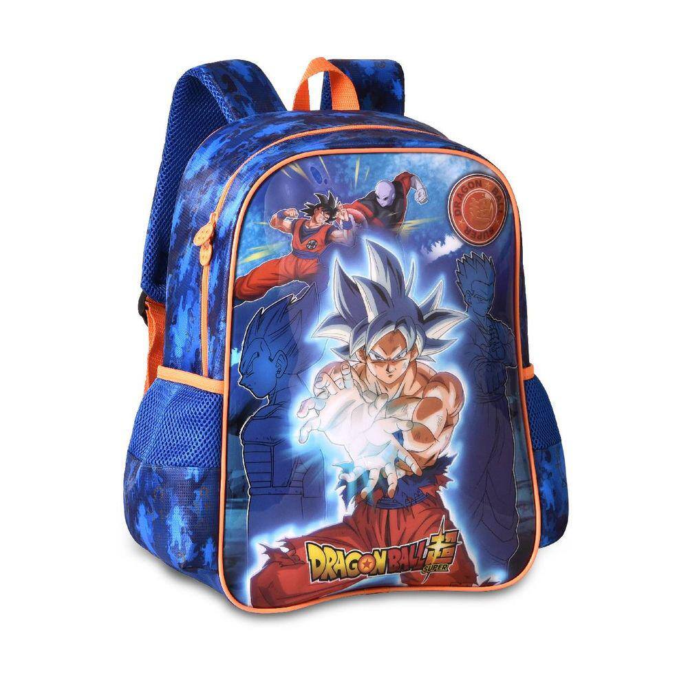 KIT DRAGON BALL Z MOCHILA CARRINHO COM LANCHEIRA E ESTOJO - TENHO