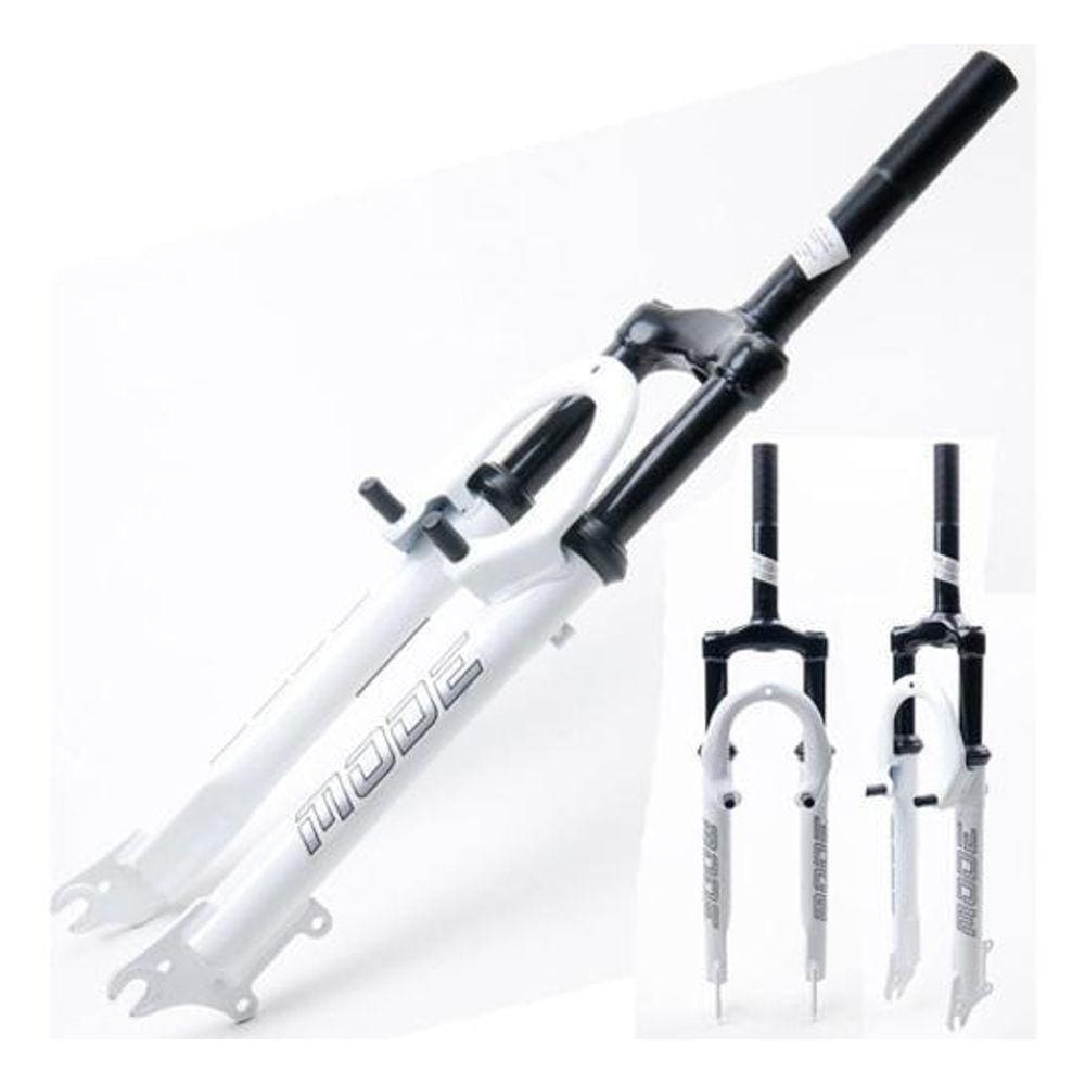 Garfo Suspensão Bike Aro 26 V-Brake Disco Mode Branco