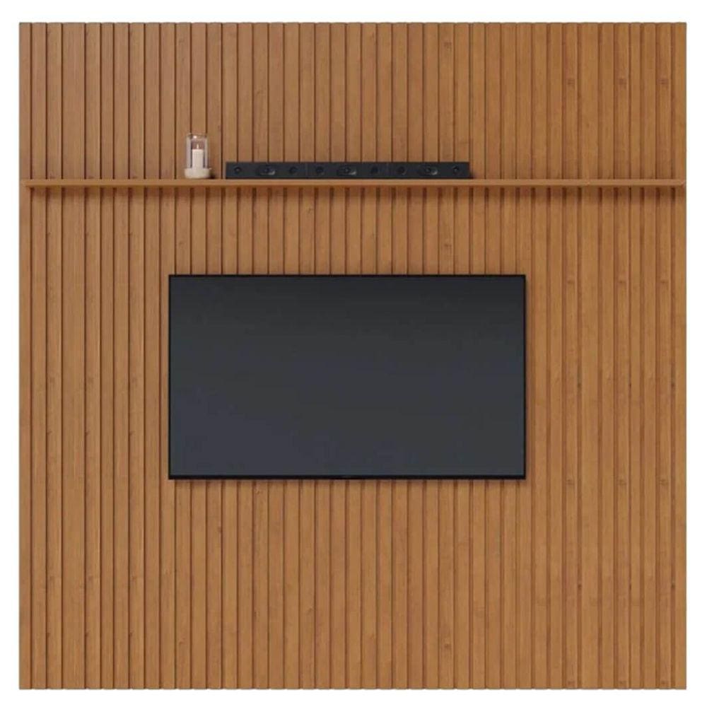 Painel Versatti sem Nicho 226cm para TV até 70 Polegadas Fabrimóveis Cor Nature