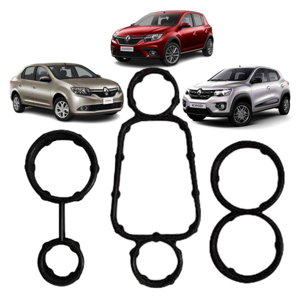 Kit Juntas Bomba Óleo Renault Kwid/Logan/Sandero - 3 Peças