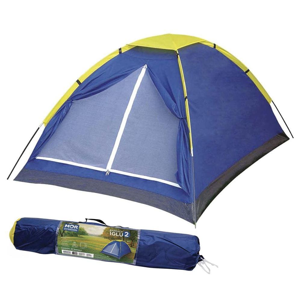 Barraca P/ 2 Pessoas Acampamento Camping Fácil de Montar MOR