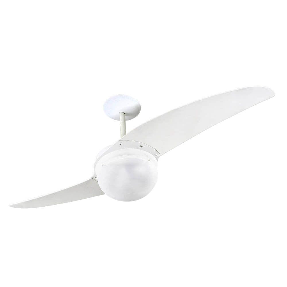Ventilador De Teto Spirit 202 Branco Lustre Globo Controle R
