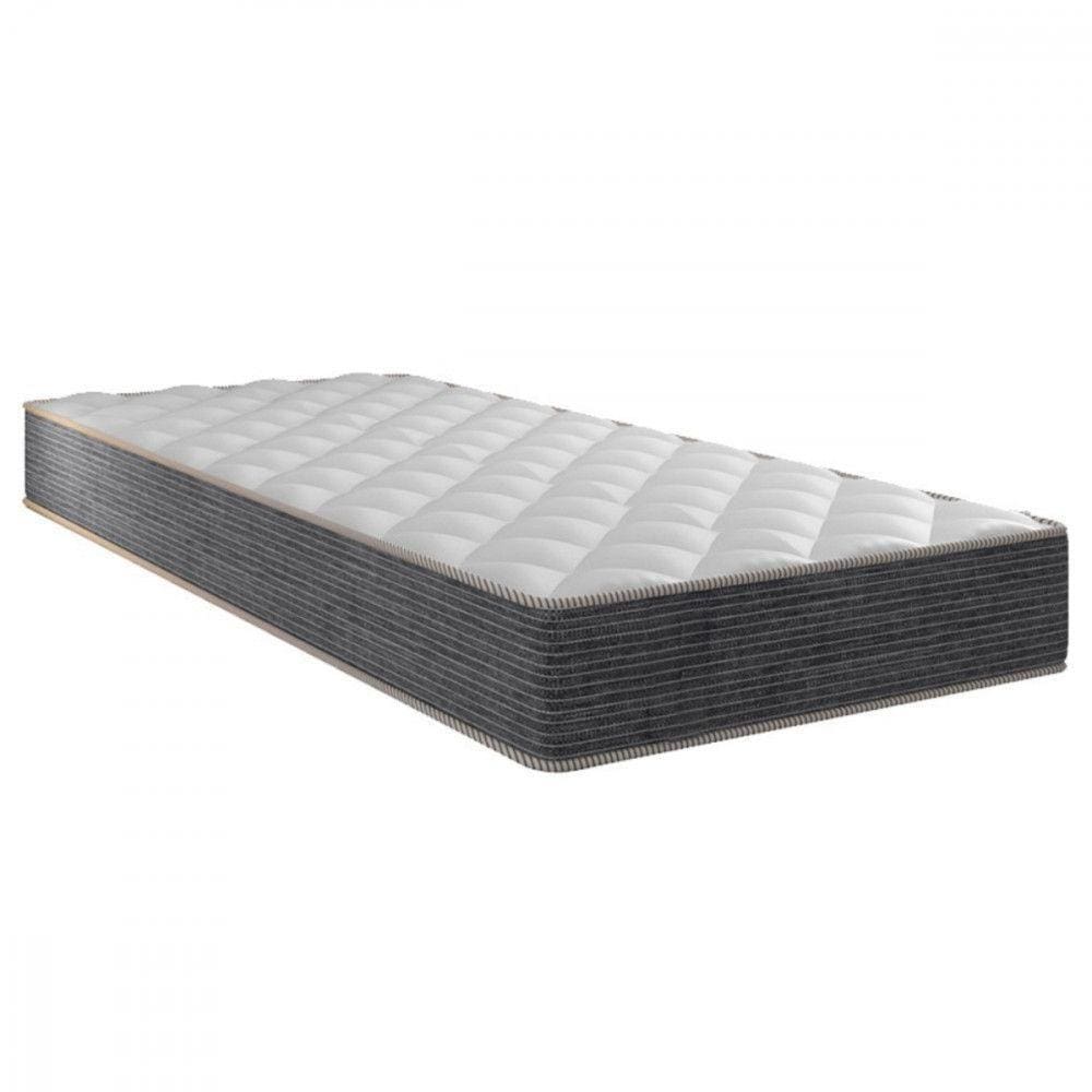 Colchão De Solteiro Tokio Molas Ensacadas 88x188x20 Cinza Com Branco Portobel Cinza Com Branco