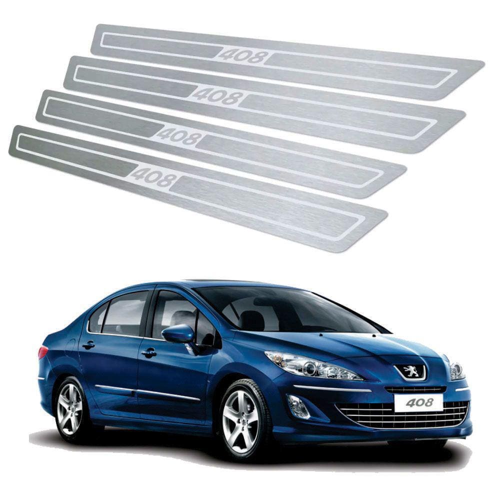 Soleira De Porta Peugeot 408 2011 Até 2019 Aço Inox
