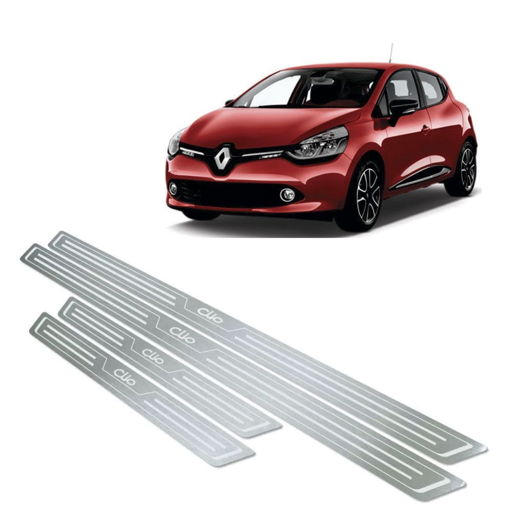 Soleira De Porta Renault Clio 2013 Até 2019 Aço Inox