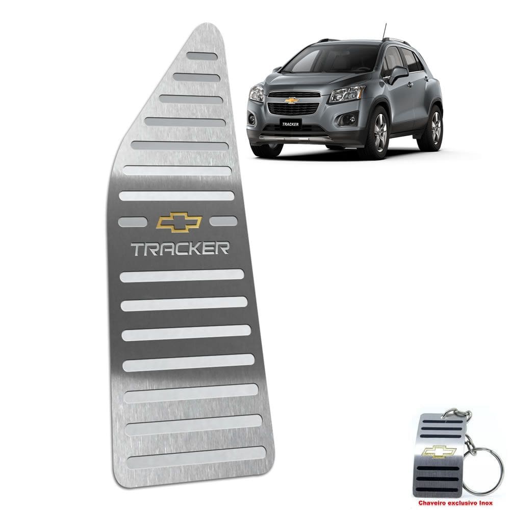Descanso De Pé Chevrolet Tracker 2014 Até 2019 Aço Inox